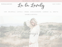 Tablet Screenshot of lalalovely.com